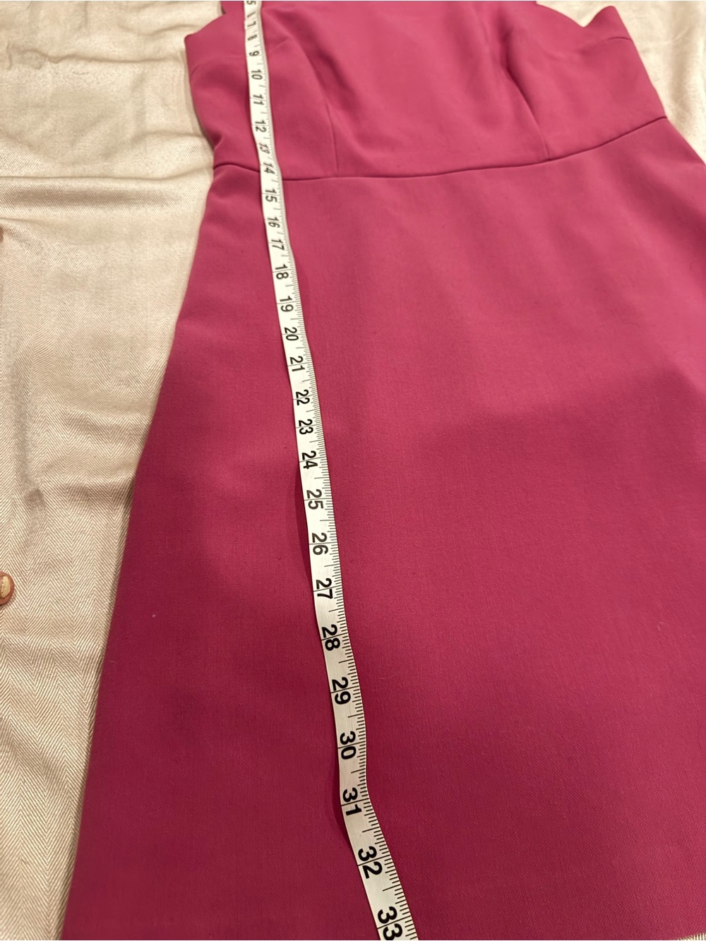 LOFT Raspberry Scallop Sheath Dress - Picture 2 of 6